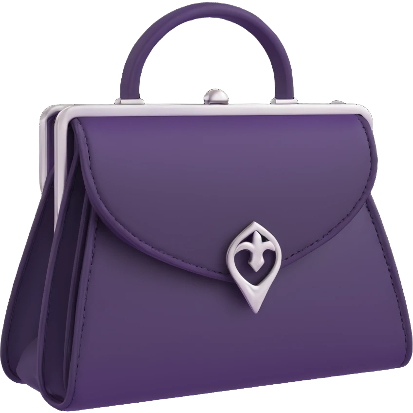 gothic purse black emoji