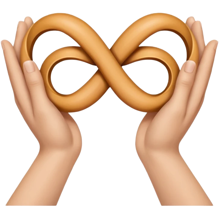 fingers making infinity symbol emoji