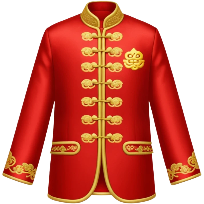 Tang suit jacket in red emoji
