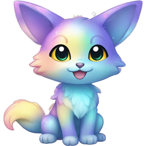 Anthro Shiny Colorful Pastel Glitter Sparkle Stars Gradient Anime Chibi Animal-Fakémon-Pokémon-Hybrid Fur Sona emoji
