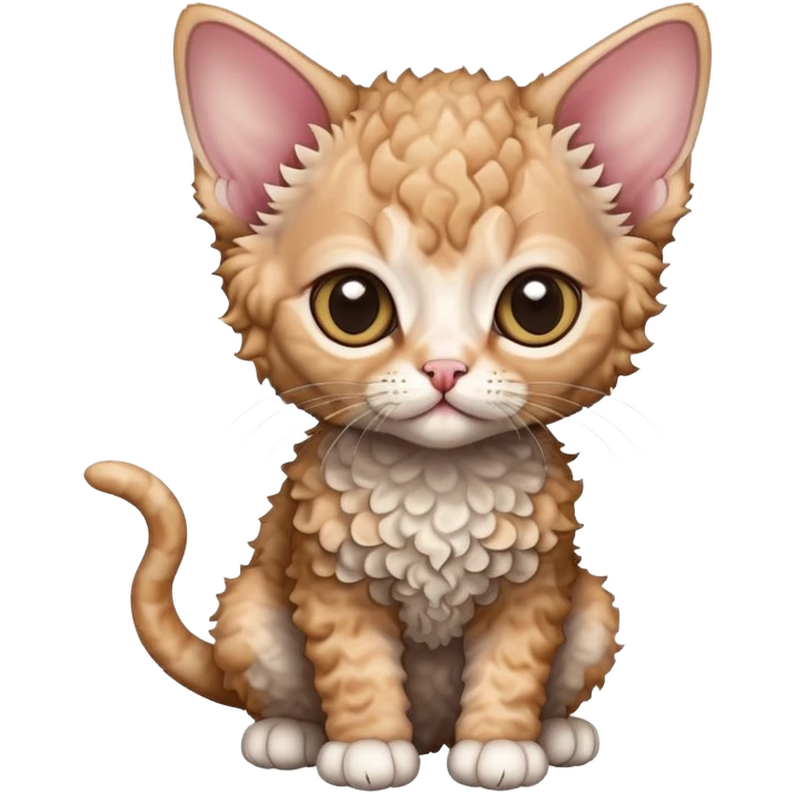Devon Rex kitten emoji