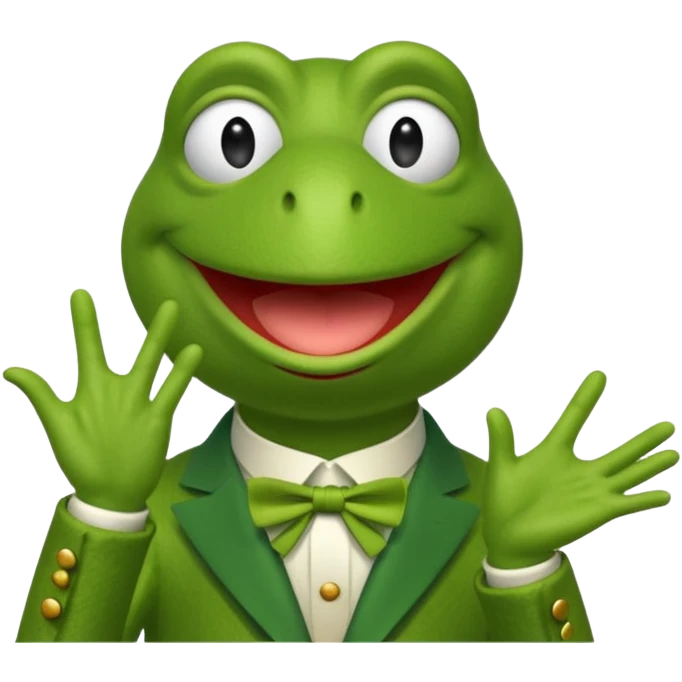kermit the frog saying applause applause applause emoji