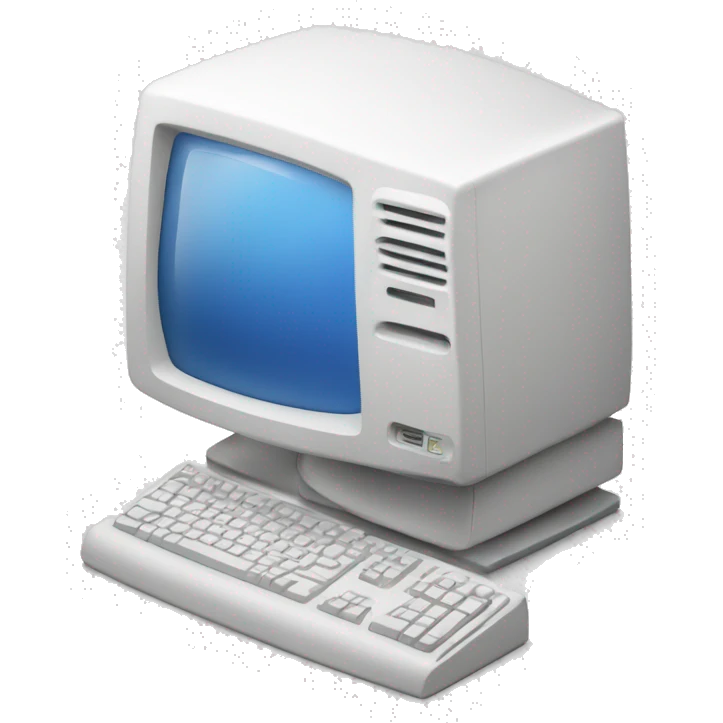 White desktop computer  emoji