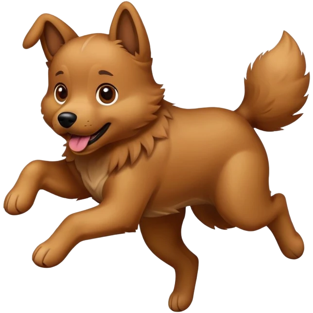 Un perro saltando emoji
