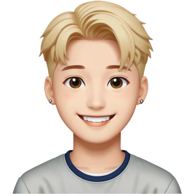 Yeosang from ATEEZ happy face  emoji