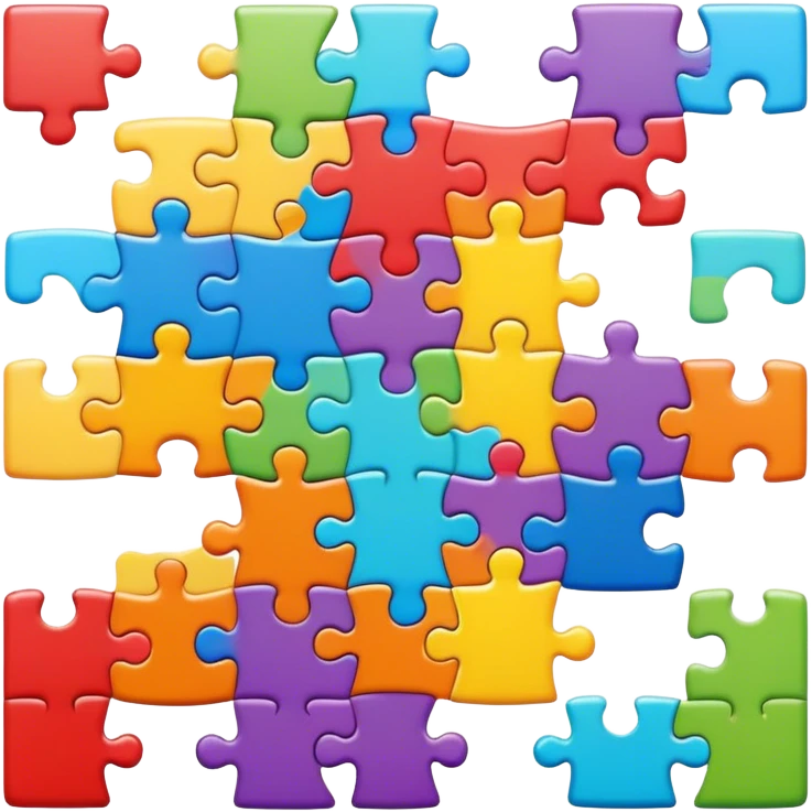 An icon representing a casual game, featuring colorful, simple gameplay elements like puzzle pieces, blocks, or fruits. The design conveys ease and fun, with intuitive controls and bright, inviting visuals. transparent background, the icon emphasizes accessible nature of casual gaming. emoji