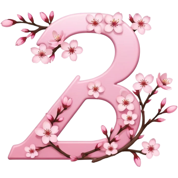 the number 25 in cherry blossoms emoji