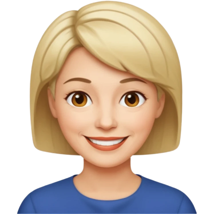 middle aged woman with short hair emoji