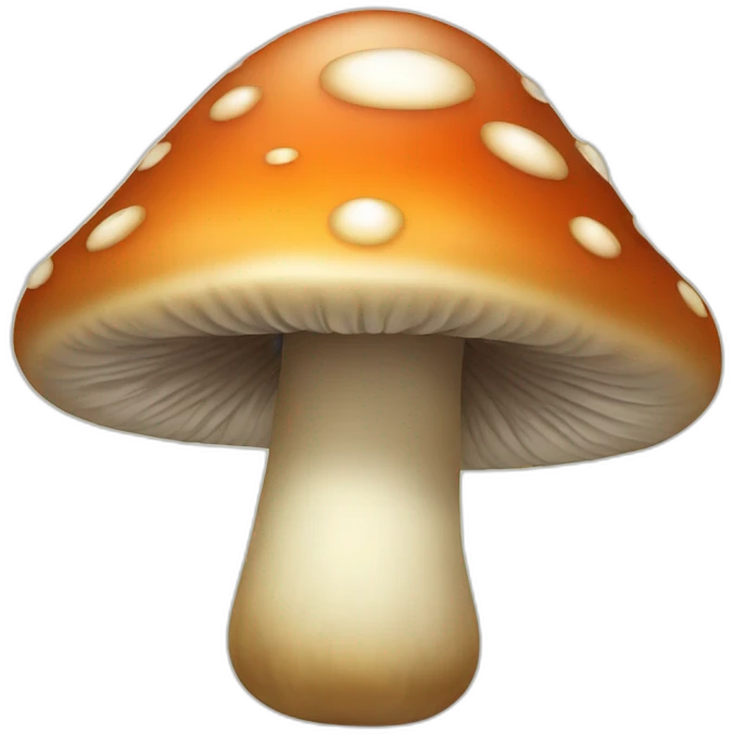 Mushroom with eyes emoji
