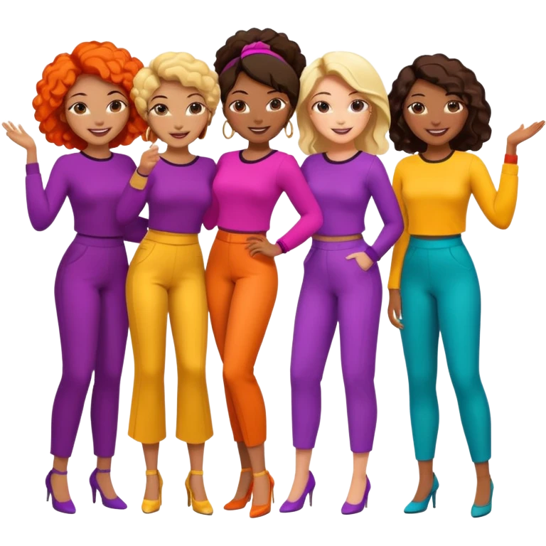 Create an emoji of  women Personal Color emoji