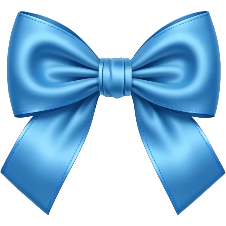 Cute Blue bow  emoji