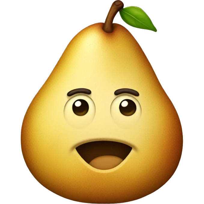 Baked pear emoji