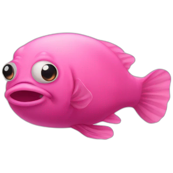 ugly pink blob fish emoji
