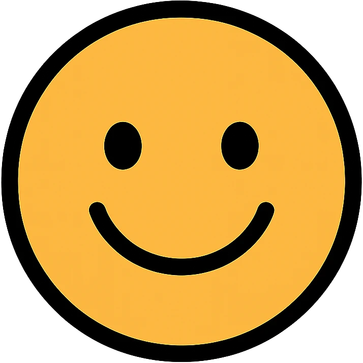color outline icon of a smiling face emoji
