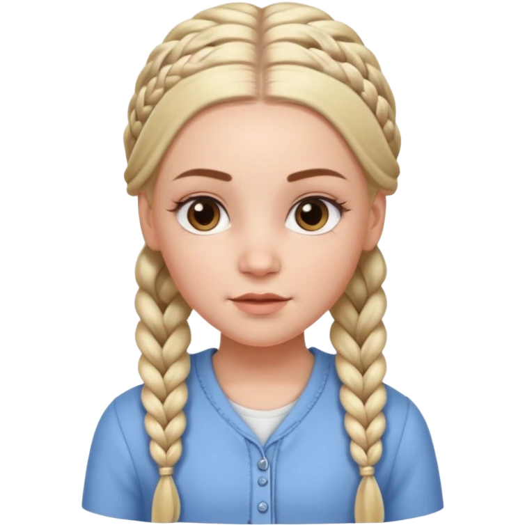 white girl with long braids hairstyle with baby hair, detailed braids, soft edges, realistic baby hair styling on forehead, clean look, keep same face, same clothes, same background emoji