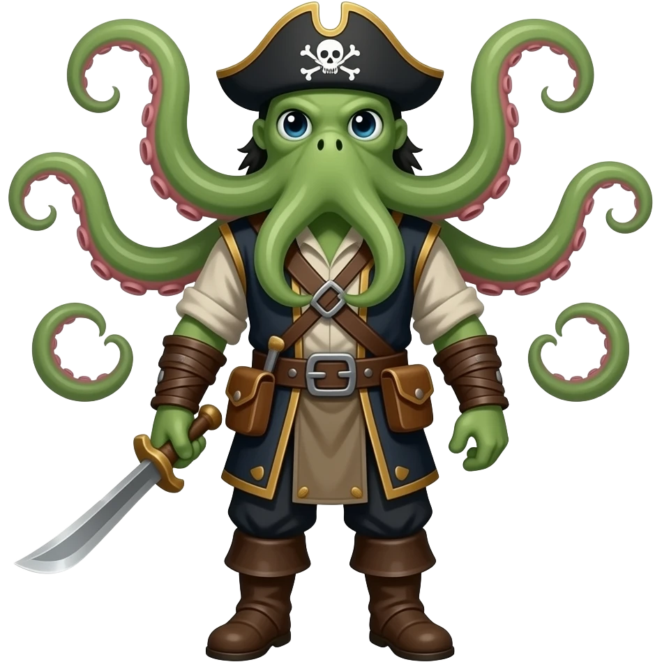 Kraken pirate clan nomad not kawaii emoji