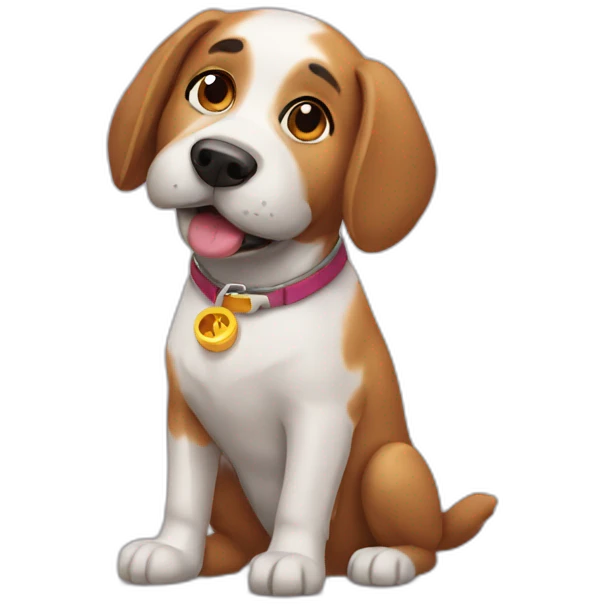 Airplane dog emoji
