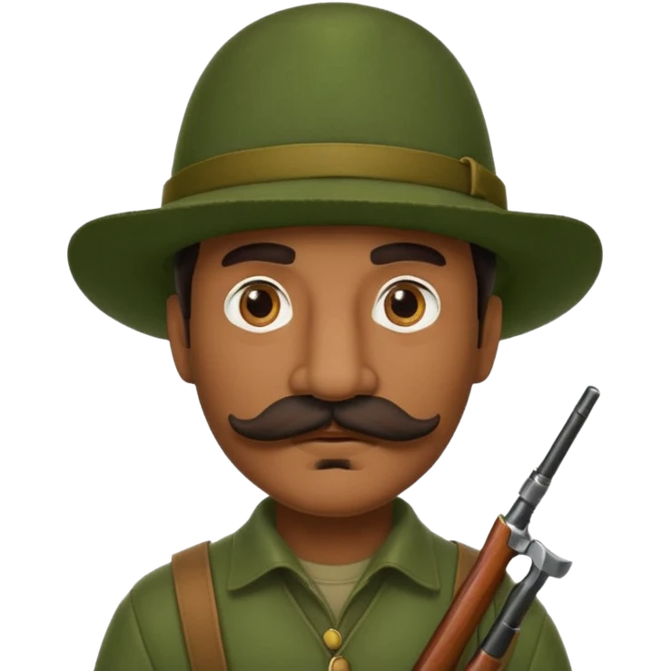 Italian hunter, bigger nose, darker skin emoji