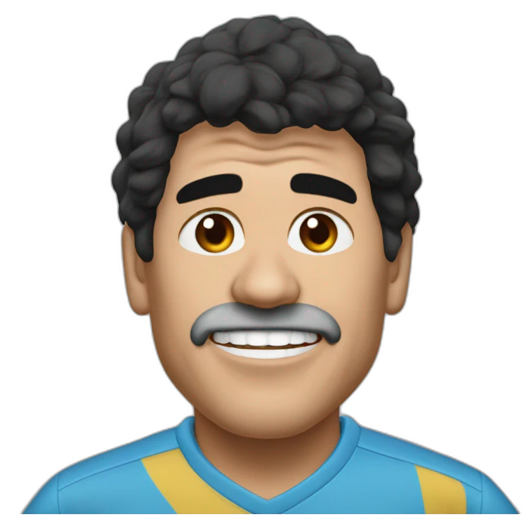 diego maradona festejando un gol emoji