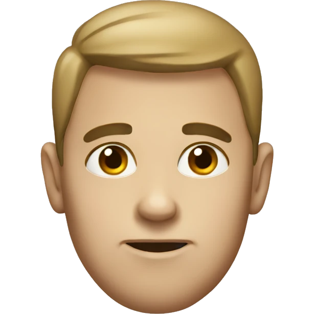 A white person side eye  emoji