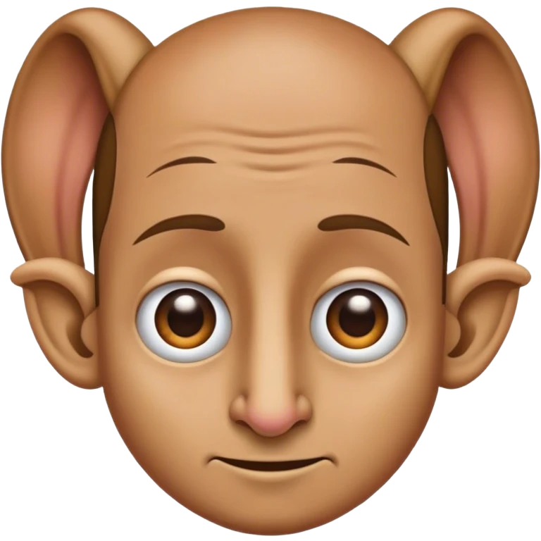 long head big forehead big ears weird nose person emoji