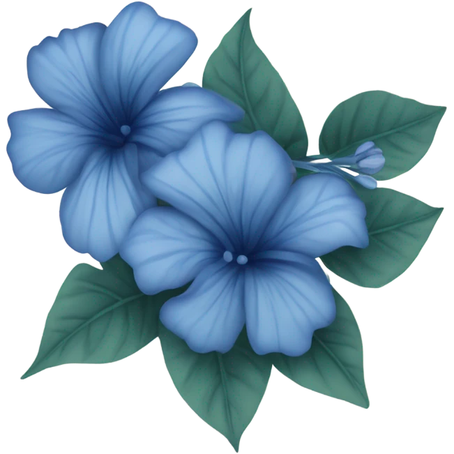 Navy blue flowers emoji