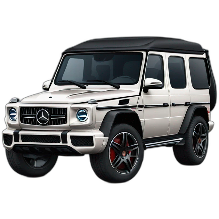 Black Mercedes g63 emoji