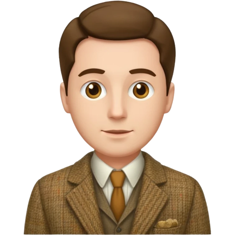 Man Old money style face emoji