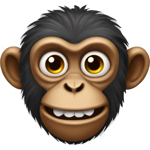 Crazy monkey emoji
