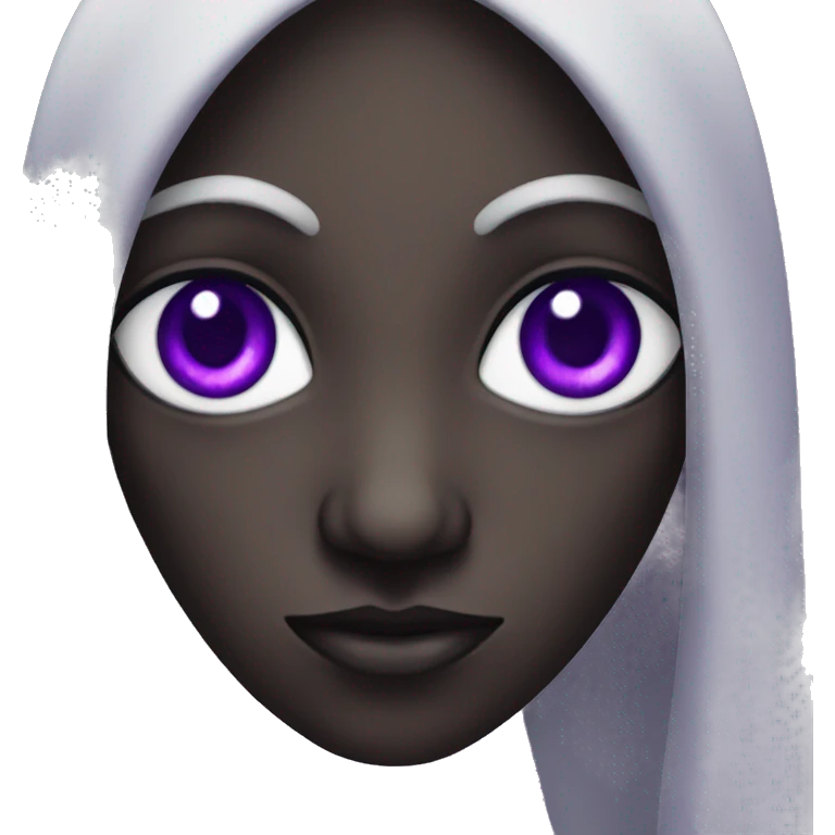 drow with purple eyes emoji