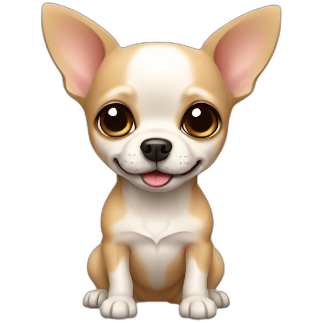 little chihuahua dog color sand emoji