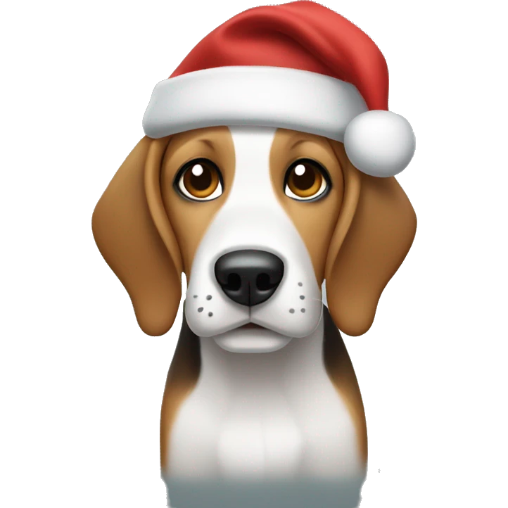 Christmas Beagle emoji