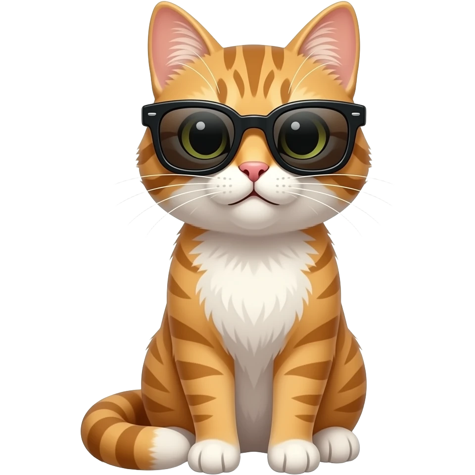 Cat wearing sunglasses emoji