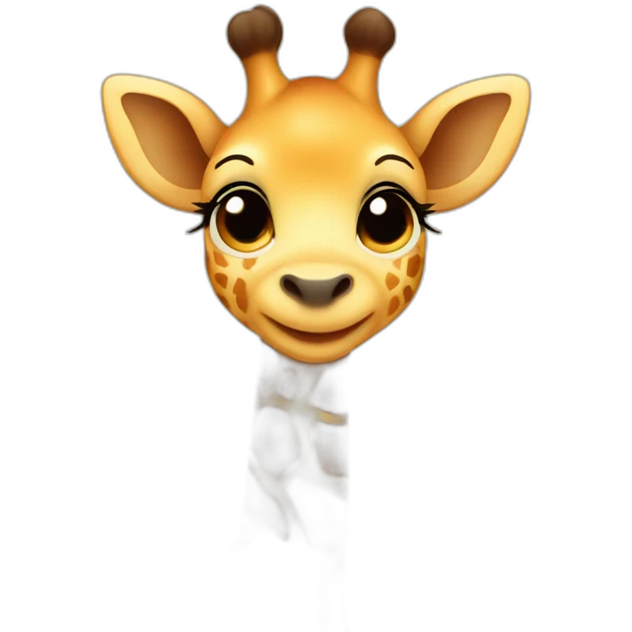 Cute baby giraffe emoji