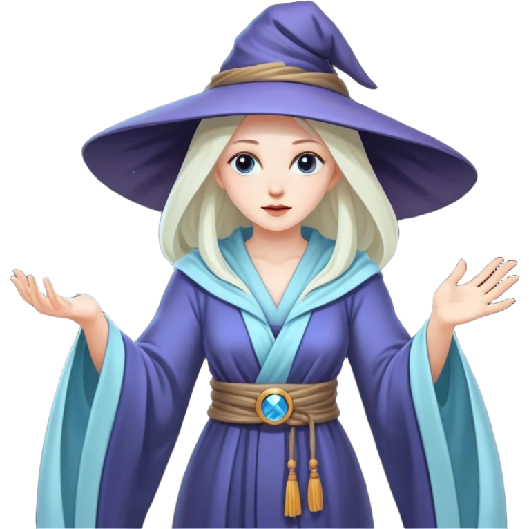 lunar witch doing magic  emoji