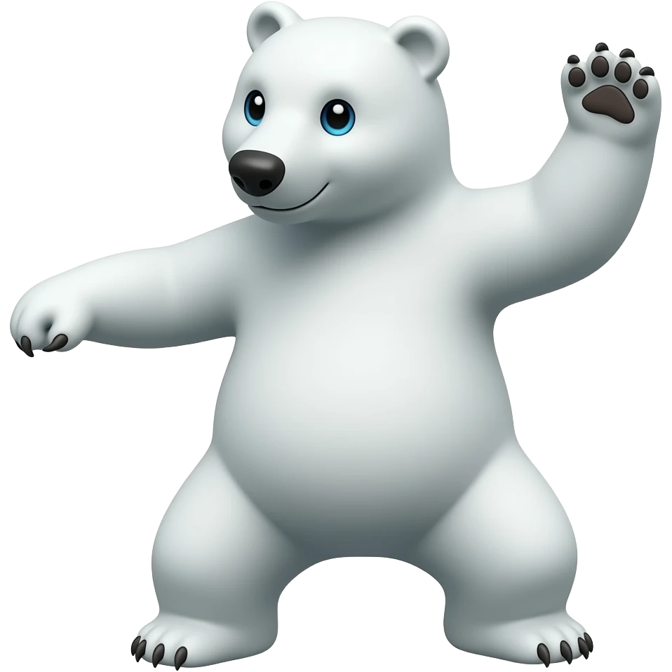Polar bear dance emoji