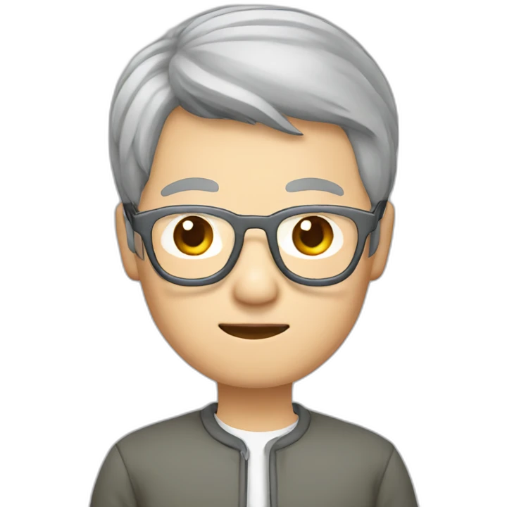 Chinese grey hair wear glasses held Taiwan flagup emoji
