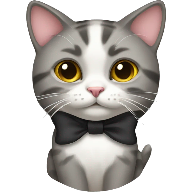 Cat with a bow emoji