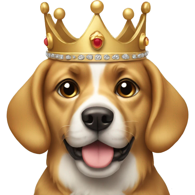 dog with crown emoji