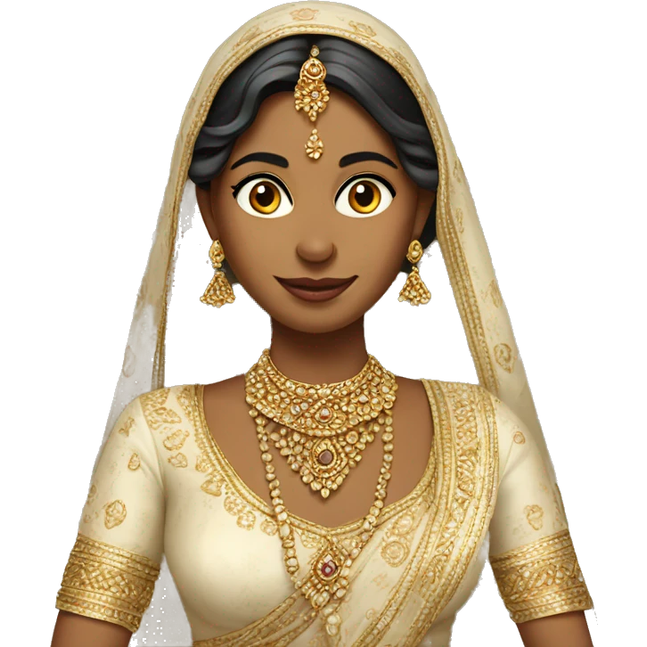 A fair Indian Bride emoji