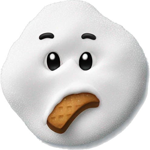 Nose sniffing powdered sugar emoji