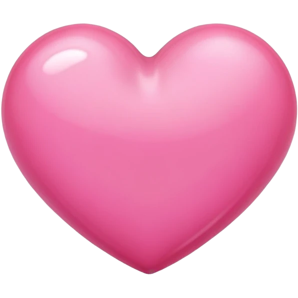 Beautiful realistic, pink  heart ￼ emoji