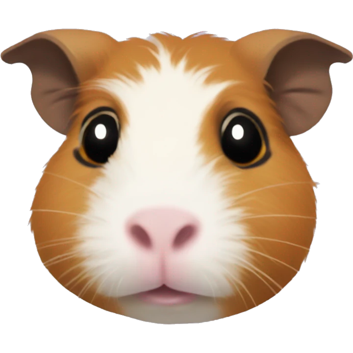 Guinea pig with eyebrows  emoji