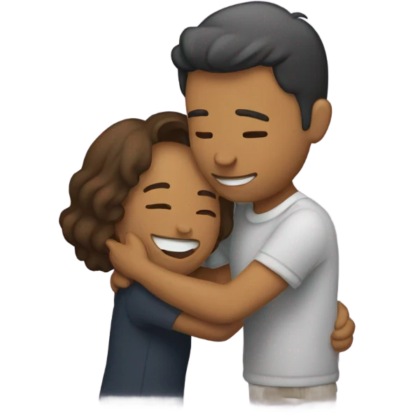 people kissing emoji