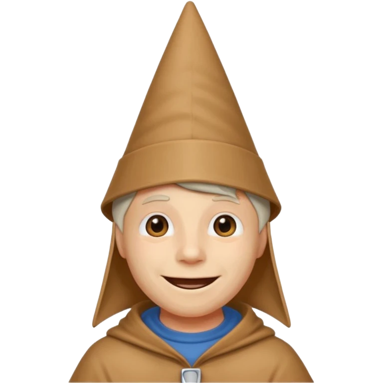 Chat visage humain qui porter pun chapeau emoji