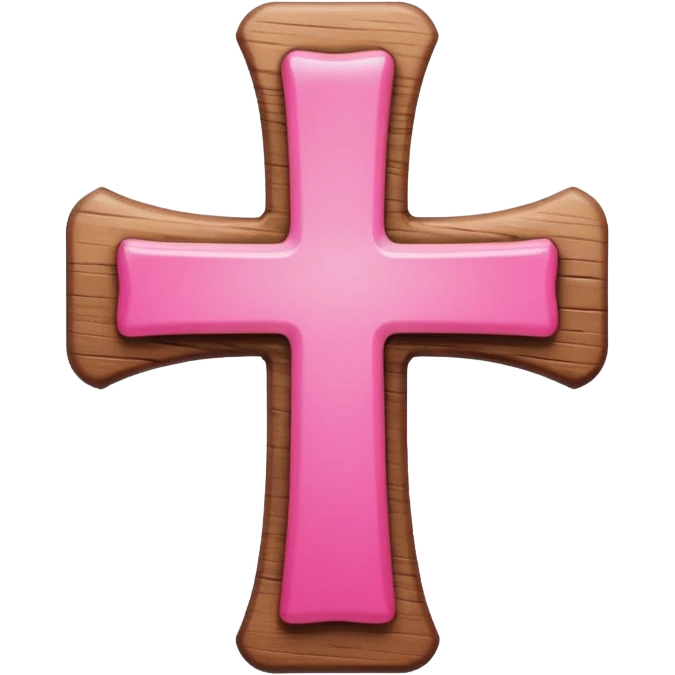 Pink cross emoji