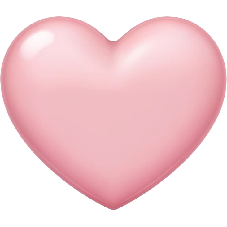 light pink heart emoji