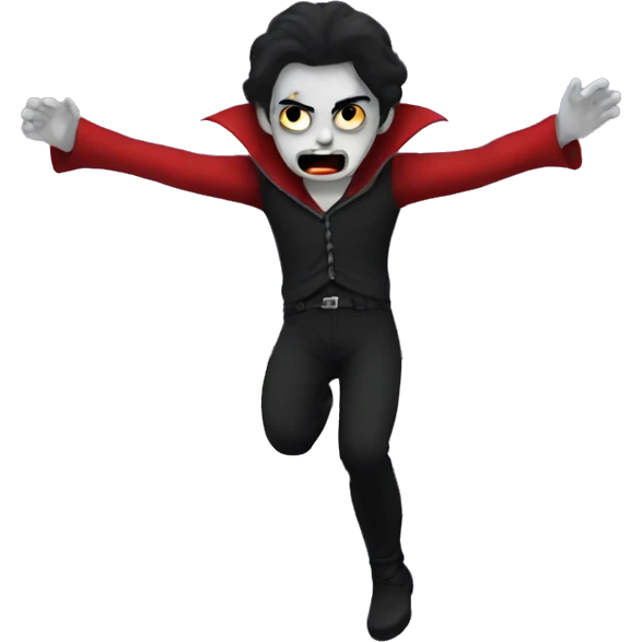 Vampire jump on bed emoji