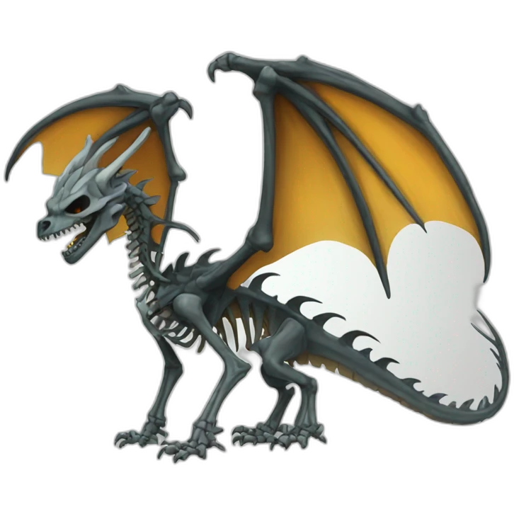 skeleton dragon emoji