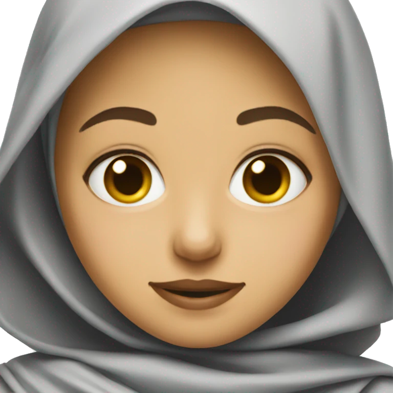 girl in superhero coak in hijab emoji